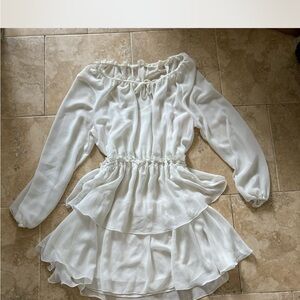 Aritzia White Babydoll Dress